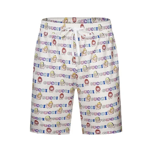 Шорты Gucci Repeating Colorful Logo "White"