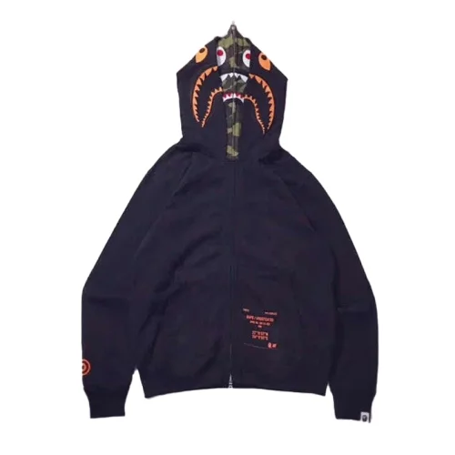 Худи A Bathing Ape No ZIP "Black/Blue"