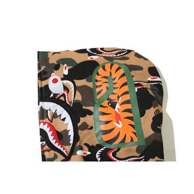 Худи A Bathing Ape Print Teeth ZIP "Brown/Green" фото № 5 Худи A Bathing Ape Print Teeth ZIP "Brown/Green" фото № 5