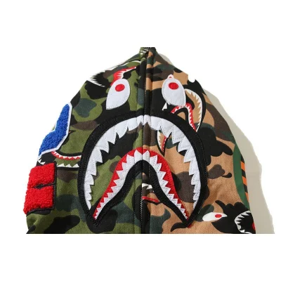Худи A Bathing Ape Print Teeth ZIP "Brown/Green" фото № 6 Худи A Bathing Ape Print Teeth ZIP "Brown/Green" фото № 6