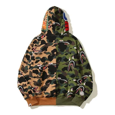 Худи A Bathing Ape Print Teeth ZIP "Brown/Green" фото № 7 Худи A Bathing Ape Print Teeth ZIP "Brown/Green" фото № 7