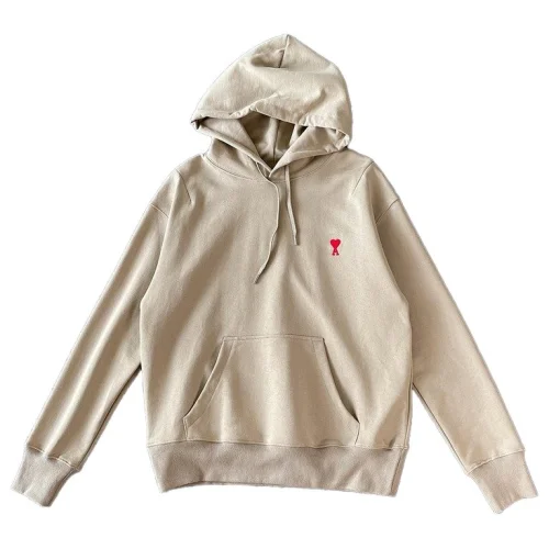 Худи Amiri Cotton With Small Red Letter Logo "Beige"