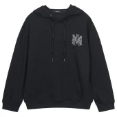 Худи Amiri With Logo Made Of Rhinestones - Thermo Applique Style "Black"