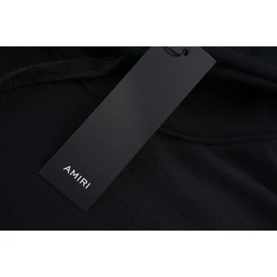 Худи Amiri With Logo Made Of Rhinestones - Thermo Applique Style "Black" фото № 4