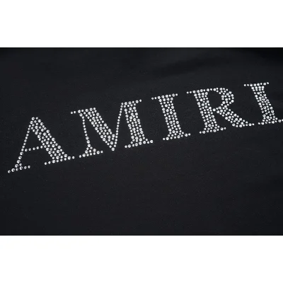 Худи Amiri With Logo Made Of Rhinestones - Thermo Applique Style "Black" фото № 5