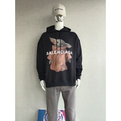 Худи Balenciaga Master Yoda "Black" фото № 5