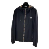 Худи Burberry Black Stripe White Logo Burberry London England "Blue"