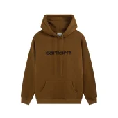 Худи Carhartt Solid Color With Logo "Brown"