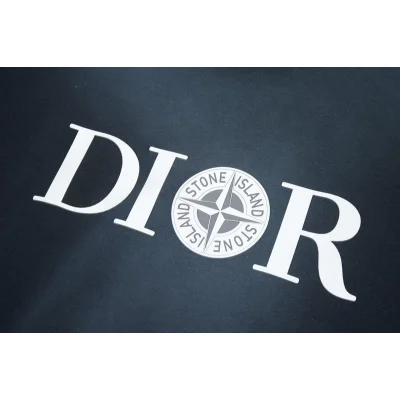 Худи Stone Island x Christian Dior Double Logo "Navy Blue" фото № 7