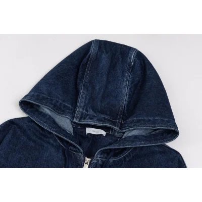 Толстовка Christian Dior White Logo «Dark Blue» фото № 5