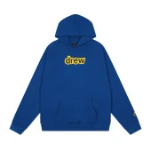 Худи Drew House Not Big Logo Inscription "Blue/Yellow"