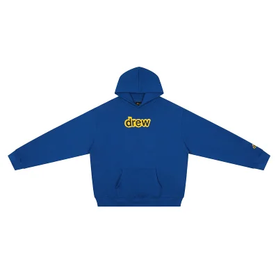 Худи Drew House Not Big Logo Inscription "Blue/Yellow" фото № 4