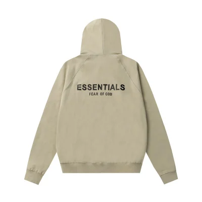 Худи Fear Of God With Black Text Logo On The Back "Beige" фото № 2