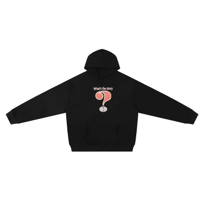 Худи Giant Question Mark Print "Black" фото № 5