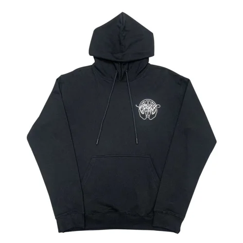 Худи Off-White Hood Large Back White Print “Black”