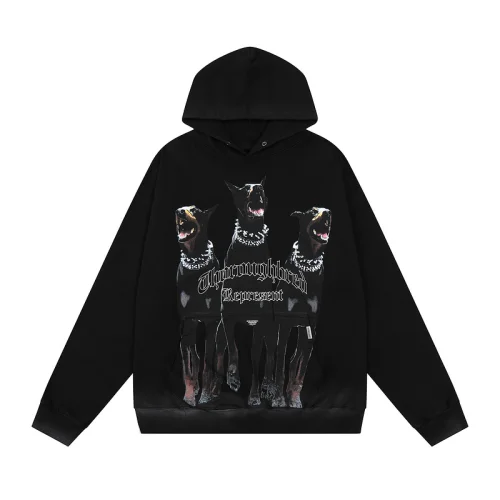 Худи Represent Three Dogs And A Brand Logo "Black"