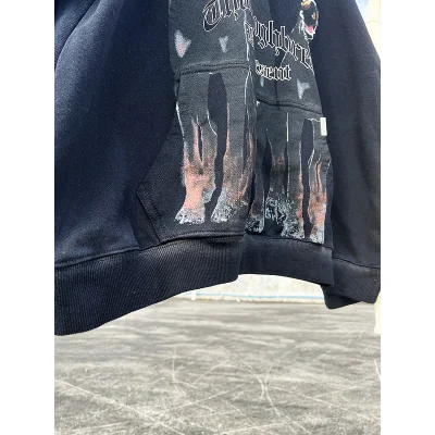 Худи Represent Three Dogs And A Brand Logo "Black" фото № 6