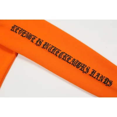 Худи Revenge Palm Print on Your Back "Orange" фото № 7