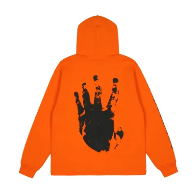 Худи Revenge Palm Print on Your Back "Orange" фото № 2