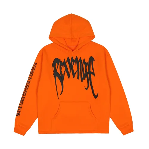 Худи Revenge Palm Print on Your Back "Orange"