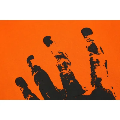 Худи Revenge Palm Print on Your Back "Orange" фото № 8