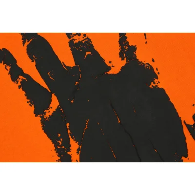 Худи Revenge Palm Print on Your Back "Orange" фото № 6