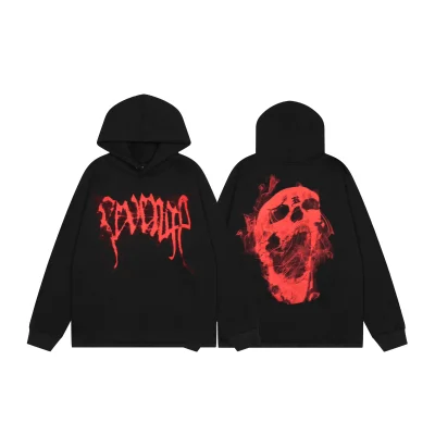 Худи Revenge Red Skull Scream "Black" фото № 8