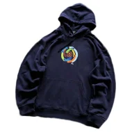 Худи Stussy Circle From Multicolor Details And Big Front Pocket