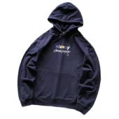 Худи Stussy Multicolor Embroidered Logo And Lettering Summer Campaign "Blue"