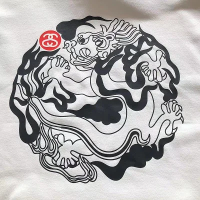 Худи Stussy Ball From Curved Figures With Logo Letters Inside "White" фото № 3