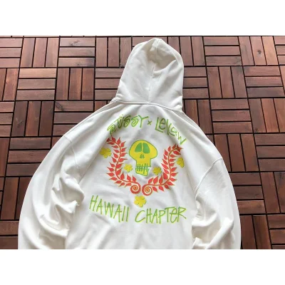 Худи Stussy Colorful Skull With Flowers "White" фото № 2