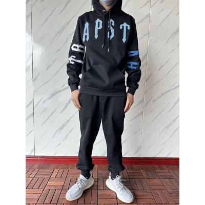 Худи Trapstar Wide Front Pocket And Sleeves With Logo "Black" фото № 8