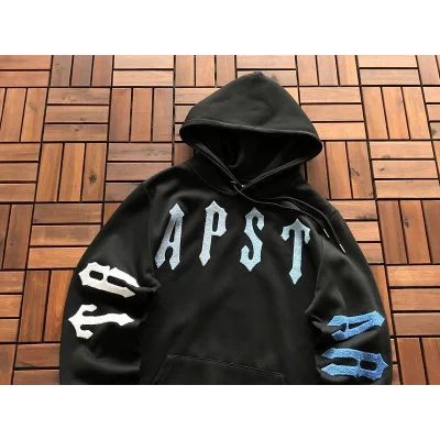 Худи Trapstar Wide Front Pocket And Sleeves With Logo "Black" фото № 7