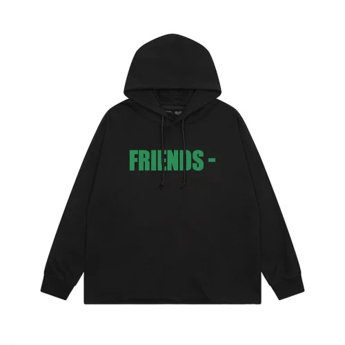 Худи Vlone Green Text Friends "Black"