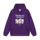 Худи Wai Kei Three Dogs Maltese Archive "Purple"