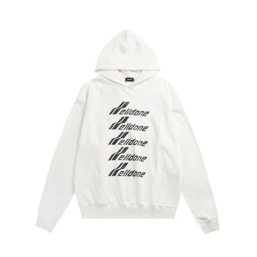 Худи We11done With Text Logo - Print "White"