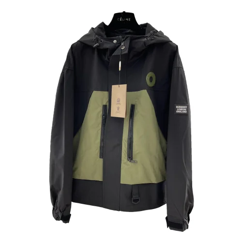 Куртка Burberry Green Print On Circle White Backside Logo "Black"
