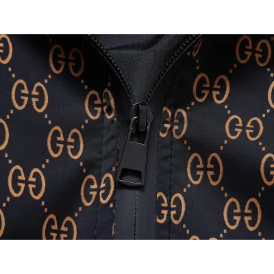 Ветровка Gucci With Print Of Many Letters G "Brown/Black" фото № 8
