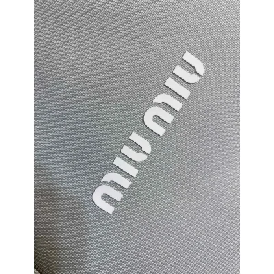 Куртка Miu Miu Frontside White Round Logo "Gray" фото № 3
