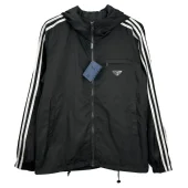 Ветровка Prada With White Stripes "Black"