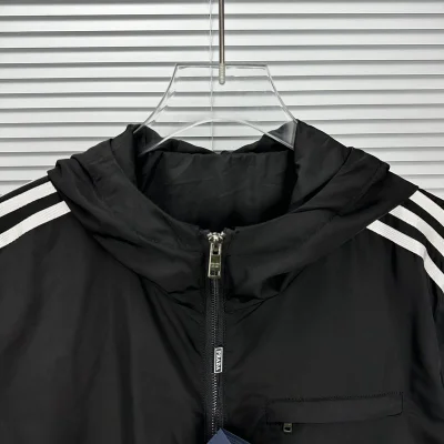 Ветровка Prada With White Stripes "Black" фото № 3