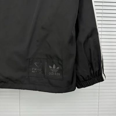 Ветровка Prada With White Stripes "Black" фото № 5