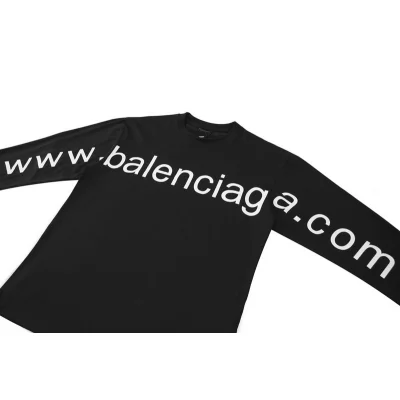 Лонгслив Balenciaga With Link To The Website "Black" фото № 3