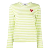 Лонгслив Comme des Garçons Play Heart Colors "Green"