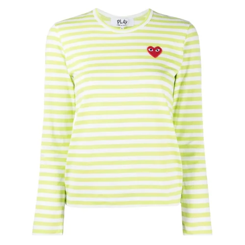 Лонгслив Comme des Garçons Play Heart Colors "Green"