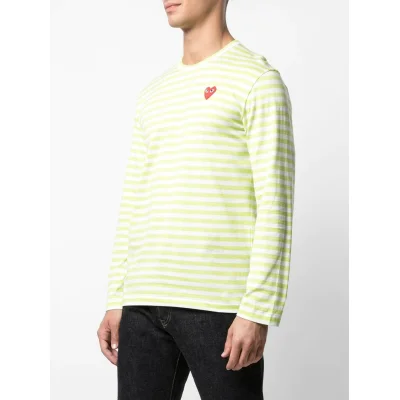 Лонгслив Comme des Garçons Play Heart Colors "Green" фото № 7