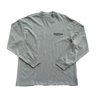 Лонгслив Fear Of God With Logo Essentials "Gray"