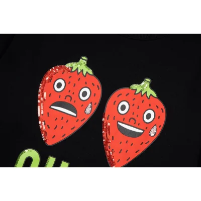 Лонгслив Gucci The Frightened Berry "Black" фото № 3