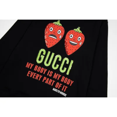 Лонгслив Gucci The Frightened Berry "Black" фото № 4