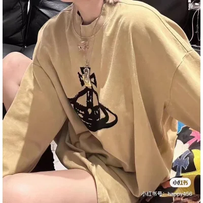 Лонгслив Vivienne Westwood Small Logo "Beige" фото № 6